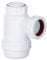PlumbEZ Shallow Bottle Trap 40mm 1-1/2 with Anti-Slip Ring, Space Saving 38mm Seal Kitchen Sink Waste Kit, BS EN2574-1 Compliant Urinal Bottle Sink Trap.