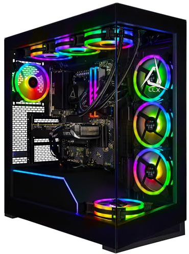 CLX Horus Gaming PC - AMD Ryzen 9 9950X 4.3GHz, RTX 5090, 2TB NVMe M.2 SSD, 8TB HDD, 96GB DDR5 RGB Memory, 360mm AIO, WiFi, Windows 11 Home, Black