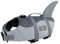 Voarge Giubbotti di salvataggio per cani squalo, Salvagente Cane Squalo con Manico e Catarifrangente, Pet Gilet di sicurezza Costumi da bagno Dog Life VestGrigio, S M (Grau, XS)