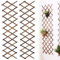 Rankgitter Holz Ausziehbar, 2 Stück Expandable Plant Trellis, Garten-Rankgitter 140×36 cm, Holz Trennwand Pflanzer Gartenzaun, Holzspalier Für Kletterpflanzen Dekoration