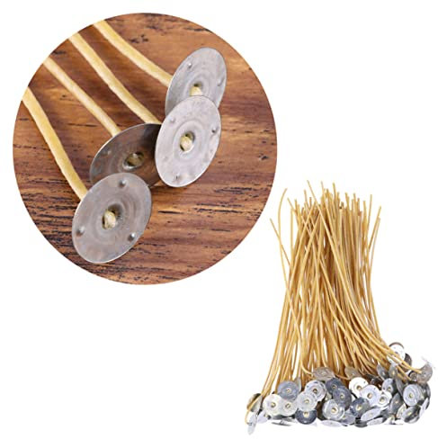 Didiseaon 100 Pezzi Api Wick Candele spago di Cera d'api