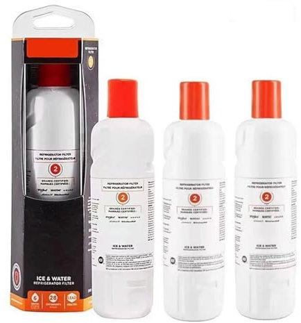 ZVVOEDMR 1-5 Piezas, Compatible con Everydrop, Refrigerador EDR2RXD1 Compatible con Whirlpool, Filtro De Hielo Y Agua 2 Every Drop Elemento W10413645A WRF989SDAB(3pcs)