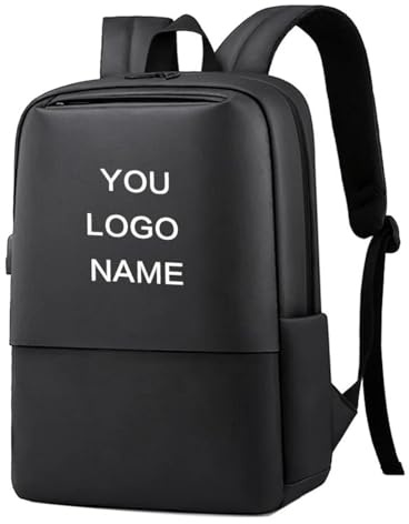 Zaino Da Uomo Personalizzato, Moda Lavoro Viaggio Casual Zaino Impermeabile Regalo Aziendale Stampa Logo/Nome/Modello Color1,15 inches
