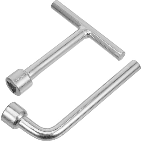 Veemoon 2pcs Stainless Steel Triangle Key for Triangular Screw Head | Lamppost Key, Meter Box Key, Water Meter Key for Industrial and Professional Use
