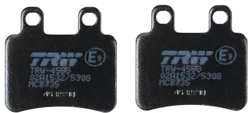 TRW MCB735 Brake Pad Set Disc Brake Organic Allround Compatible for Derbi Boulevard - Front Axle and Other Vehicles