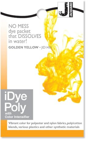 Tinte para tela Jacquard iDye Poly - Amarillo dorado - 14 gramos