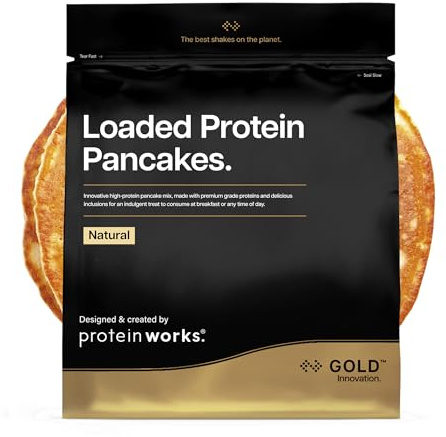 The Protein Works - Pancakes Hyper Protéinés- Collation Protiénée - Nature, 500g