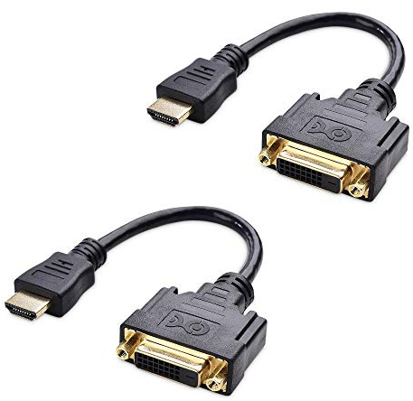 Cable Matters 2-Pack HDMI to DVI Adapter, DVI to HDMI Adapter