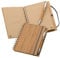 Notizbuch mit 140 Seiten ungebleichtem Recycling Papier im Bambus Cover mit Holzbleistift