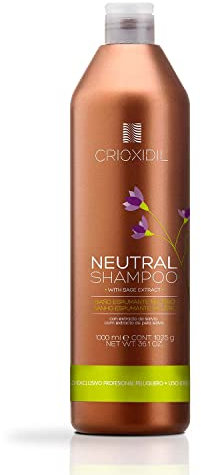 CRIOXIDIL Neutrales Shampoo, pH 5,5, 1000 ml, mit Salbei-Extrakt, für alle Haartypen, Seidigkeit und Glanz, trocknet die Kopfhaut nicht aus, verleiht feinem Haar Volumen