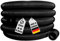 AquaOne Poolschlauch 32mm 15 Meter schwarz 1 1/4 Hochwertiger Pool Schlauch für Garten & Schwimmbad Solarschlauch Schwimmbadschlauch Saugschlauch Pumpenschlauch