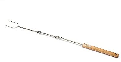 Petromax Lagerfeuer-Spieß LS1, Langer Zinken (2er Set) - Robuste Grillspieße aus Edelstahl, Ideal für Camping, Outdoor & Lagerfeuer, Perfekt für Stockbrot und Grillgut