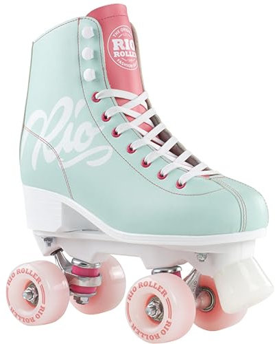Rio Roller Rollschuhe Script Teal/Coral (35.5)