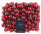 Weihnachtskugeln am Draht Glas 2cm x 144 Stück Spiegelbeeren Matt rot Weihnachtsrot