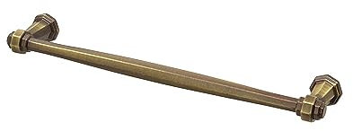Decoranddecor Antique Brass Copper Silver Matt Black Pewter Door Pull Handle Kitchen Cupboard Cabinet Drawer Pull (224mm Hole Center, Antique Brass)