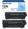 SMARTOMI Q2612A Toner (2X Schwarz) Kompatibel für HP 12A Q2612A für HP Laserjet 1010 1012 1015 1018 1020 1022 1022n 1022nw 3015 3020 3030 3050 3052 3055 M1005 M1319 M1319f