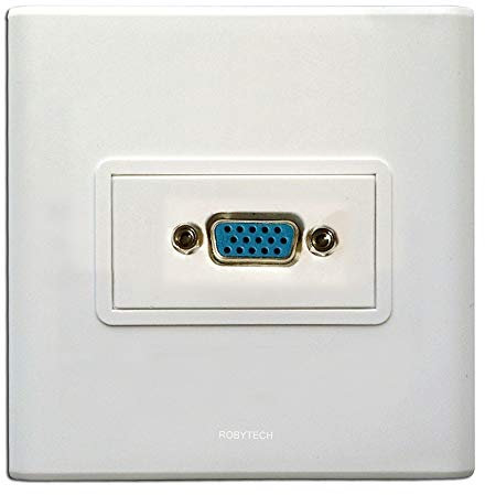 Connecteur VGA, informations Plaque murale Couvercle Plaque murale Prise Jack pour système de câblage