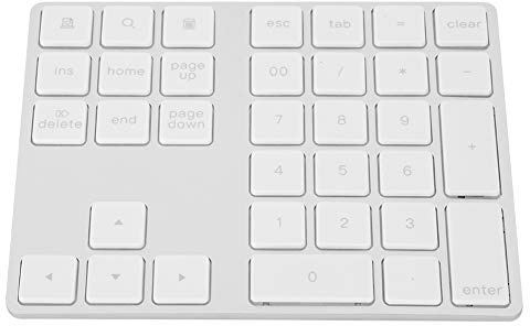 Bindpo Ziffernblock, ultradünne 34 Tasten Ziffernblock Wiederaufladbares drahtloses Bluetooth 3.0 Ziffernblock für Notebook, Laptop