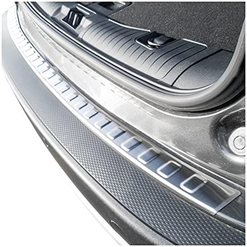 tuning-art Ladekantenschutz passend für Ford Kuga 3 2020- | V2A Edelstahl Passgenau Abkantung Rostfrei Spezialklebeband Reinigungstuch Montageanleitung