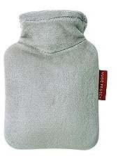 Hugo Frosch Mini-Wärmflasche 0,2 l mit Veloursbezug grau