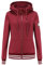 TrendiMax Sweat à Capuche Femmes avec Poches Manches Longues Manteau Femme Hiver Zippé Col Montant Hoodie Femme Chaude Douce Confortable, Vin Rouge, S
