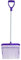 Red Gorilla Small Bedding Fork with Short D Handle Purple Lightweight For Stable Bedding Mucking Out Metal Pitchfork for Hay and Garden Compost 110cm Long