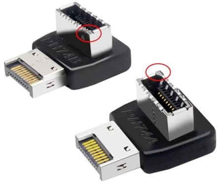 chenyang 2 adattatori USB 3.1 tipo E per scheda madre con connettore per scheda madre, angolo di 90 gradi