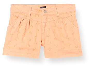 IKKS Jungen Denim Couleur Abricot À Pinces Ajouré Xu26092.75 Shorts, Aprikose, 98