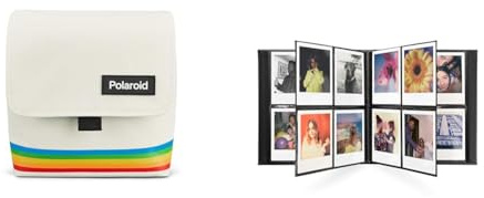 Polaroid - 6057 - Box Camera Bag - White & Photo Album - Large