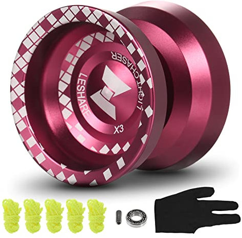 doorslay Professioneller Yo-Yo-Ball aus Aluminiumlegierung, reaktionsschnelles YoYo mit Nicht reagierendem Lager für professionelle Anfänger