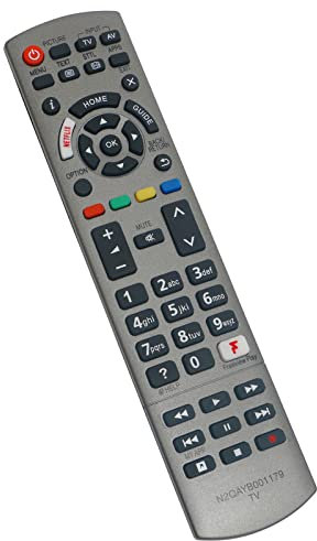 N2QAYB001179 Ersatz Fernbedienung Fit für Panasonic LED 4K 2K Fernseher TC-49FX800 TC-55FX800 TC-65FX800 TC-65FZ1000 TX-49F740 TX-49FX700 TX-49FX700B TX-49FX740B TX-49FX750B TX-55FX700 TX-55FX700B