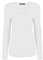 Colop Ladies Womens V Neck Long Sleeve Plain Slim Fit Basic Top Stretchy T-Shirt 8-26 (White, 8-10)