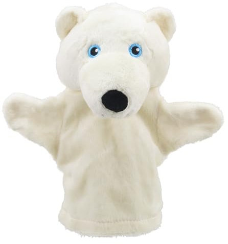 The Puppet Company - Meine erste Weihnachtspuppe - Eisbär-Handpuppe - Geeignet ab Geburt - PC003828, Weiß