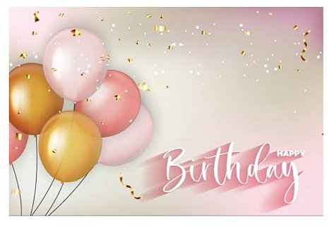 1 Premium Geburtstagskarte 18x12cm Klappkarte mit Umschlag Glückwunschkarte Rosa Lüftballon happy birthday Grußkarte zum gratulieren