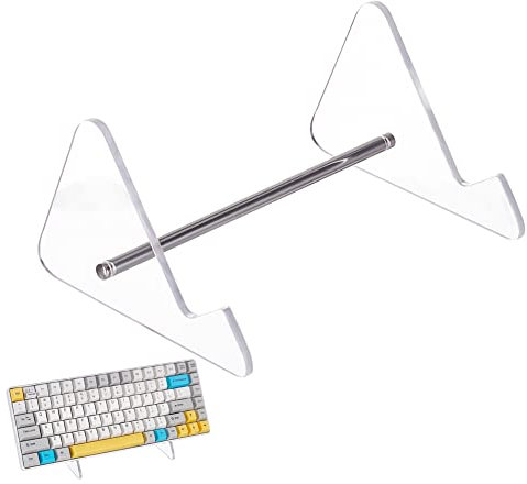 craspire Tastatur-Display-Ständer Aus Acryl, 1-Stufig, Transparenter Acrylständer, Abnehmbarer Tastatur-Aufbewahrungshalter Mit Platinen Eisenbeschlägen