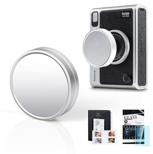 CAIYOULE for Fujifilm Instax Mini EVO Instant Film Retro Camera Case, lens cap, Fashionable