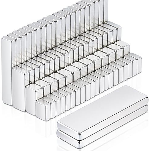 MAGXCENE 34 Stück Magnete Rechteckig Magnete Stark klein Mini Magnete kleine Neodym Magnete Extra Stark 5 Größen 12 Stück 5x4x2 8 Stück 8x4x3 6 Stück 12x5x2 6 Stück 20x4x2 2 Stück 30x10x3 Magnete