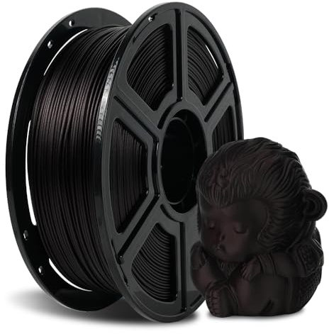 FLASHFORGE Kohlefaser PLA Filament 1.75mm, Kohlefaserverstärktes PLA 3D Drucker Filament, 1KG Spule Maßgenauigkeit +/- 0.02mm, hohe Festigkeit & hohe Abriebfestigkeit (Marsala)