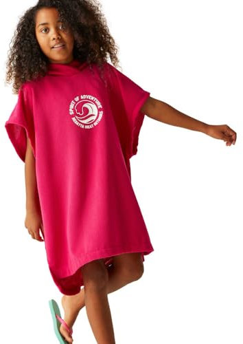Regatta Peignoir à Capuche pour Fille Tissu éponge, Potion Rose, 9-13 Ans