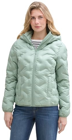TOM TAILOR Damen Hybrid Steppjacke mit Kapuze