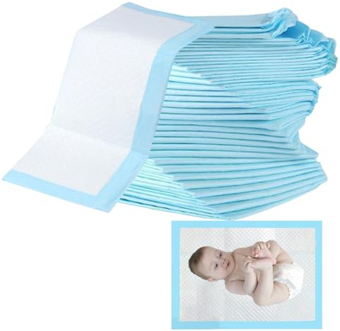 Weppduk Wickelunterlage für Windeln, Wickelunterlage, große Wickelunterlagen, 100 Stück, atmungsaktive Unterlagen, 13 x 18 Zoll, Spindelpolster für Erwachsene, auslaufsicher