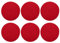 marysgift Rote Untersetzer für Getränke, runde gewebte Untersetzer, 6er-Set, Getränkeuntersetzer für Couchtisch, 11 x 11 cm, Untersetzer für Zuhause, Büro, Kaffee, Bartisch (2-0028, Rot)