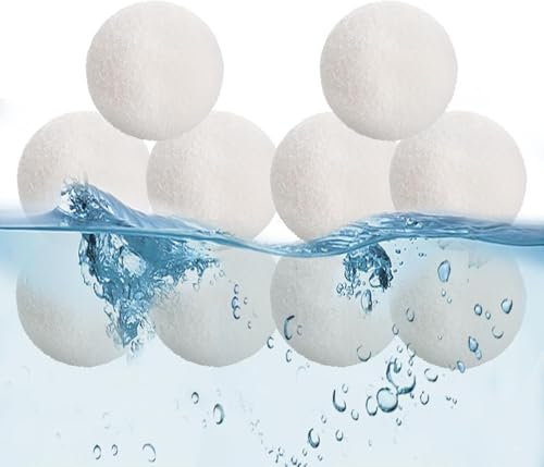Balle Filtrante Piscine, Réutilisables Balle de Filtre de Piscine, Les Installations de Filtration de Piscine, Eponge Filtrante pour Piscine, Baignoires, Spas, Lavable, Absorbant l'huile