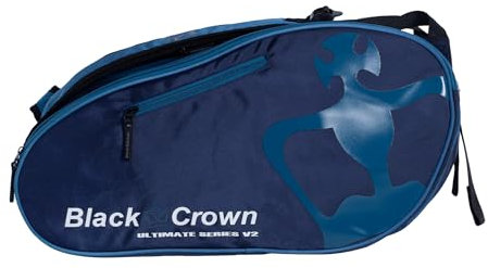 Black Crown - Paletero Ultimate Series V2 - Exterior 100% Poliuretano, Interior 100% Poliéster - Color Marino-Celeste - Diferentes Compartimentos - Comodidad y Calidad - Amplia Capacidad