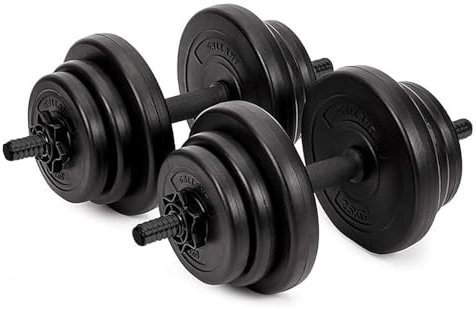 Gallant 20kg Adjustable Dumbbells Pair, Free Weights Dumbbells Set For Weight Lifting Strength Training Home Gym Equipment - Hand Weights Dumbbell Sets for Men & Women