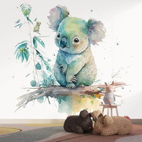 Lumalea - Papier peint panoramique Enfants Koala - Largeur 195 cm x Hauteur 125 cm