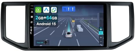 CADLEY [2+64G] Android 15 Autoradio für VW Amarok Crafter Van Man 2016-2021-mit Wireless Apple CarPlay|Android Auto|Mirror Link|GPS Navigation|Bluetooth 5.0|WiFi |USB|Navi|FM+Rückfahrkamera