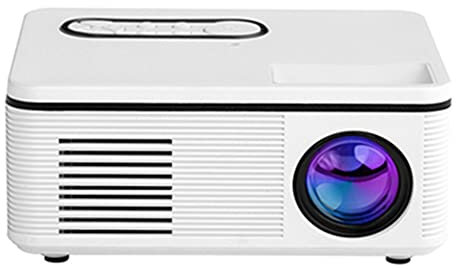 Vjsujehgy Proyector 1080P Mini LED PortáTil WiFi Full HD Android CorreccióN para Cine en Casa Mini Proyector PortáTil(B) Enchufe UE