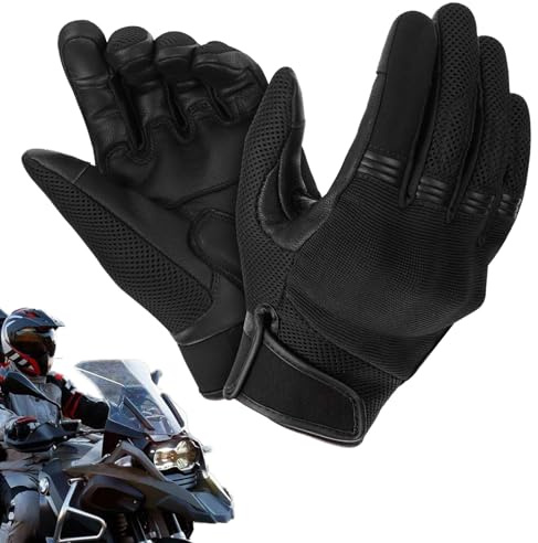 Guantes de montar para hombres, guantes de motocicletas para hombres, Guantes de ciclismo a prueba de viento impermeables de invierno, Accesorios deportivos de Racing Mitts de carreras de motos de cho