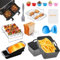 Ninja Heißluftfritteuse Zubehör, Airfryer Zubehör für Ninja Foodi Max Dual Zone AF500EU AF400EU AF300EU 7.6L-10.4L Und anderen Dual Zone Air Fryer, Ninja Airfryer Zubehör, Air Fryer Accessories